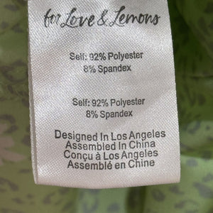 For Love & Lemons Crop Top | Size Medium | Green - Flair - Style