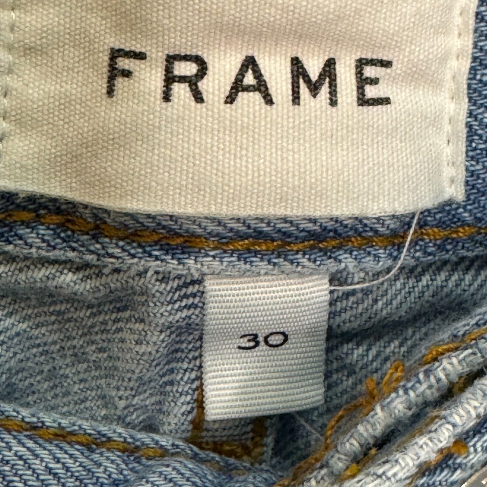 FRAME Jeans Size 30 Light Blue Distressed Le Original Ankle - Flair - Style