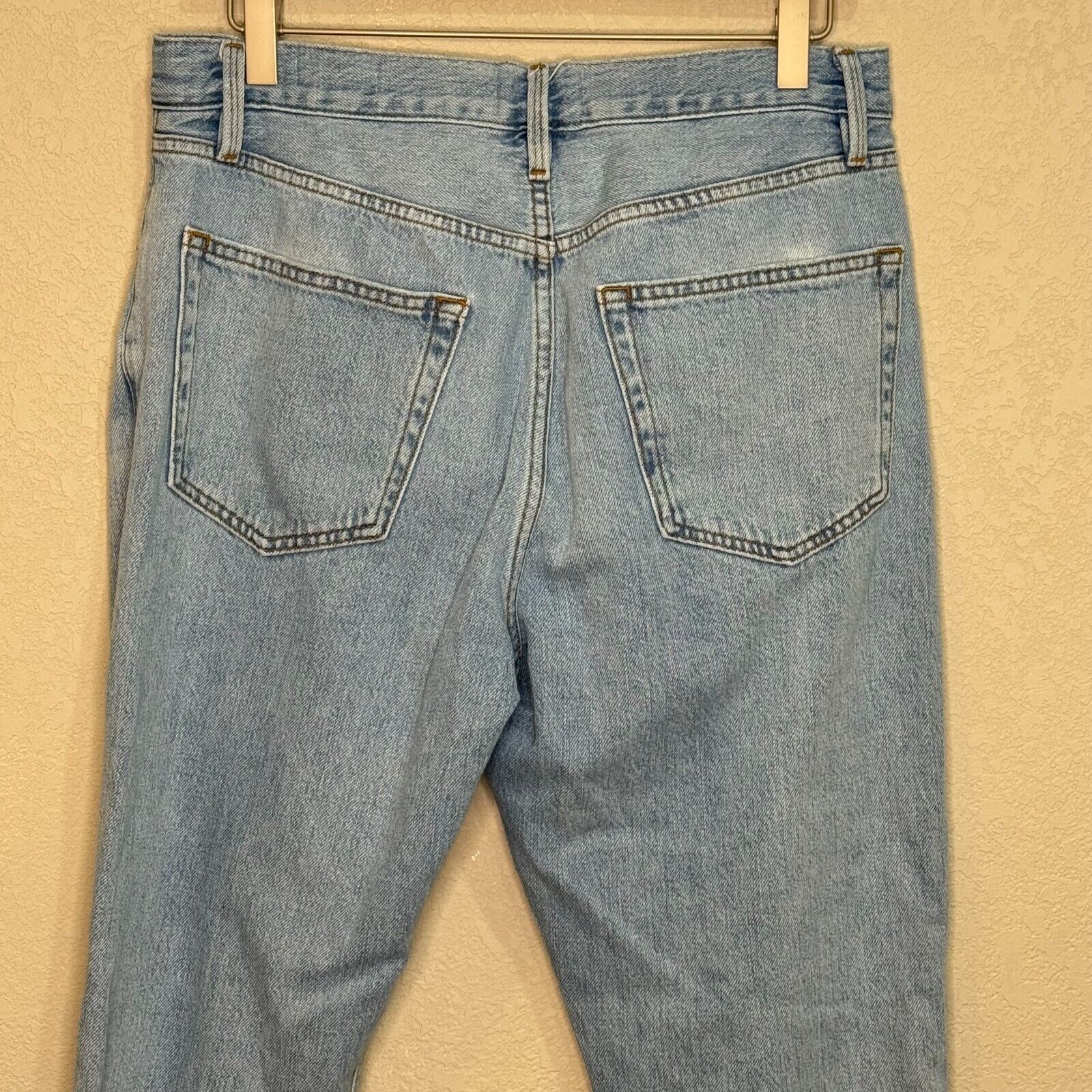 FRAME Jeans Size 30 Light Blue Distressed Le Original Ankle - Flair - Style