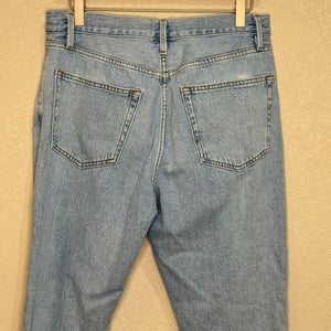 FRAME Jeans Size 30 Light Blue Distressed Le Original Ankle - Flair - Style
