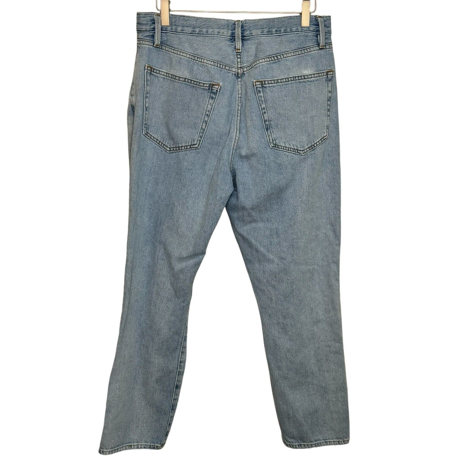 FRAME Jeans Size 30 Light Blue Distressed Le Original Ankle - Flair - Style