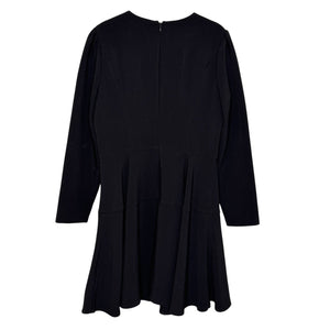 Gal Meets Glam Dress Celeste 10 Black Long Sleeve Drop Waist Fit Flare Classic - Flair - Style