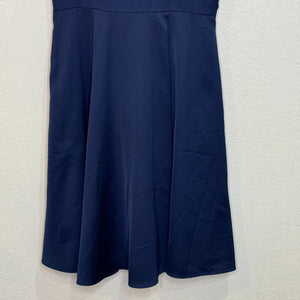 Gal Meets Glam Dress Size 6 Noelle Twist Navy Blue Asymmetrical Neckline - Flair - Style