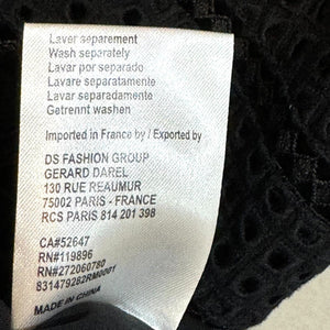 Gerard Darel Dress 40 US Size 8 Black Aurora Lace Sleeveless V - Neck NEW $410 - Flair - Style