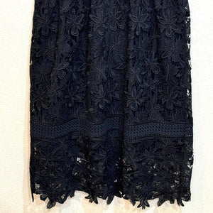 Gerard Darel Dress 40 US Size 8 Black Aurora Lace Sleeveless V - Neck NEW $410 - Flair - Style