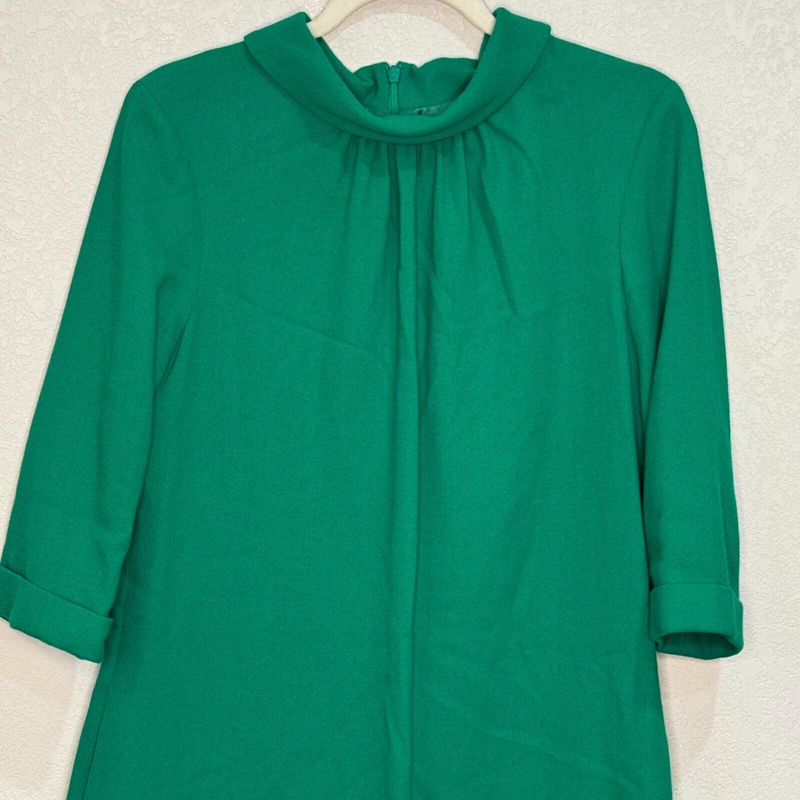goat London Jane Lewis Dress US Size 8 Green Wool Sheath - Flair - Style