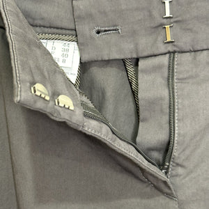 Gunex Brunello Cucinelli Pants 8 Gray Made in Italy Tailored Straight Trouser - Flair - Style