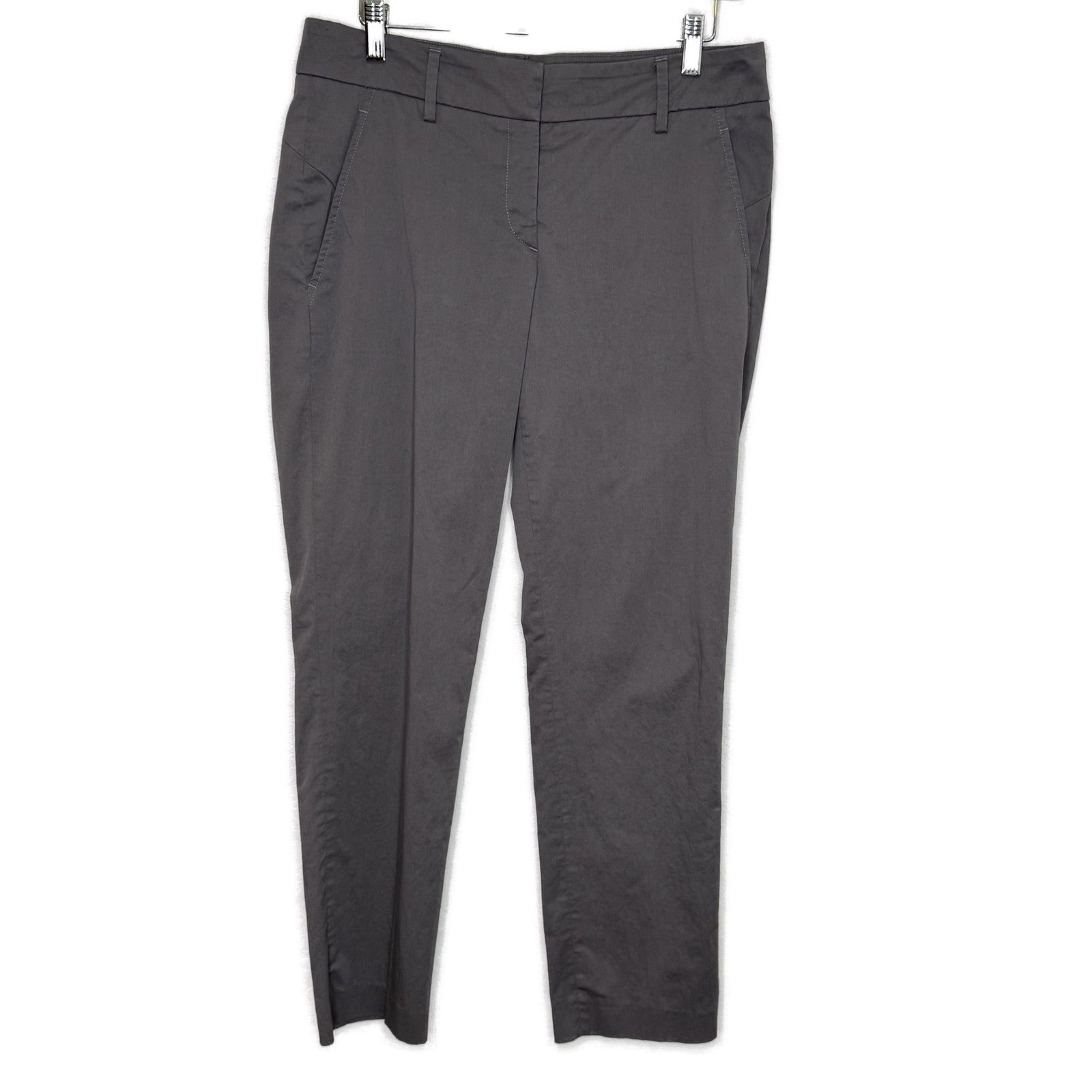 Gunex Brunello Cucinelli Pants 8 Gray Made in Italy Tailored Straight Trouser - Flair - Style