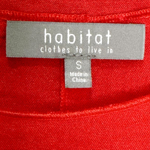 Habitat Clothes to Live In Tunic Top Size Small Pink Buttons Lagenlook Artsy - Flair - Style