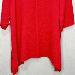 Habitat Clothes to Live In Tunic Top Size Small Pink Buttons Lagenlook Artsy - Flair - Style