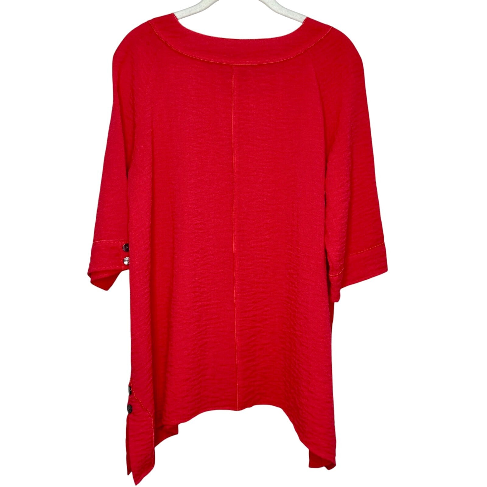 Habitat Clothes to Live In Tunic Top Size Small Pink Buttons Lagenlook Artsy - Flair - Style