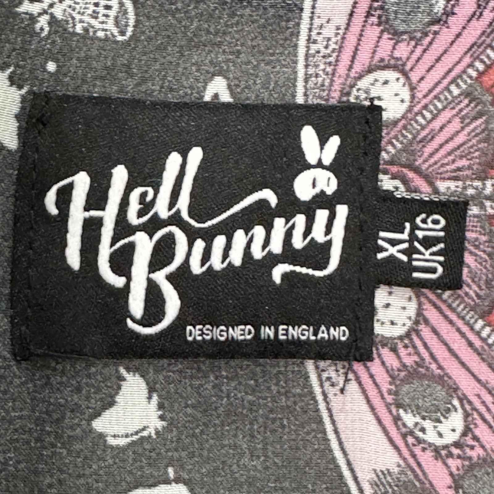 Hell Bunny Shirt | Size XL | Black Sheer Moth Butterfly - Flair - Style