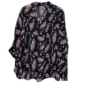 Hell Bunny Shirt | Size XL | Black Sheer Moth Butterfly - Flair - Style