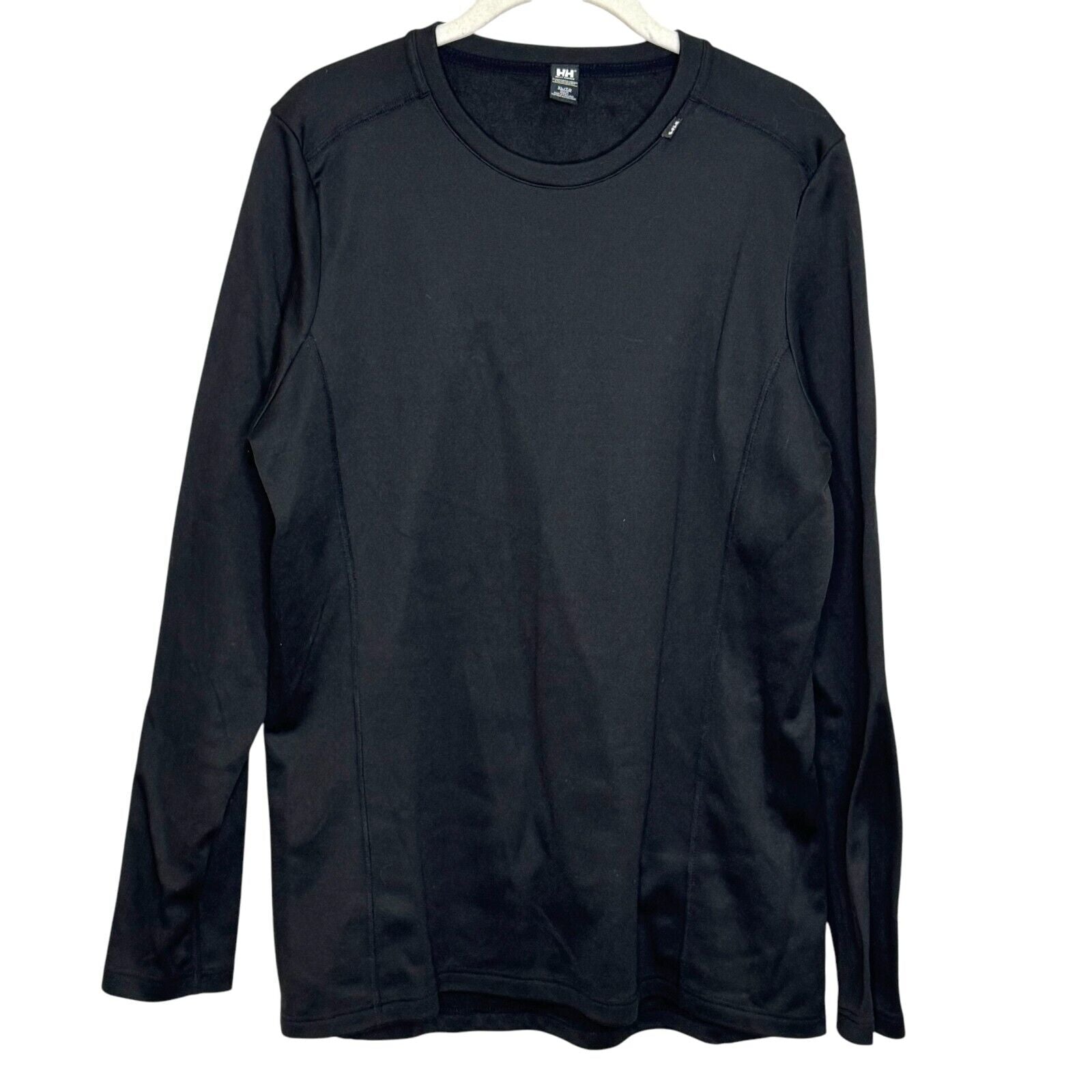 Helly Hansen Women's Top Size XL Black Base Layer LIFA® MAX Crew Neck Outdoor - Flair - Style
