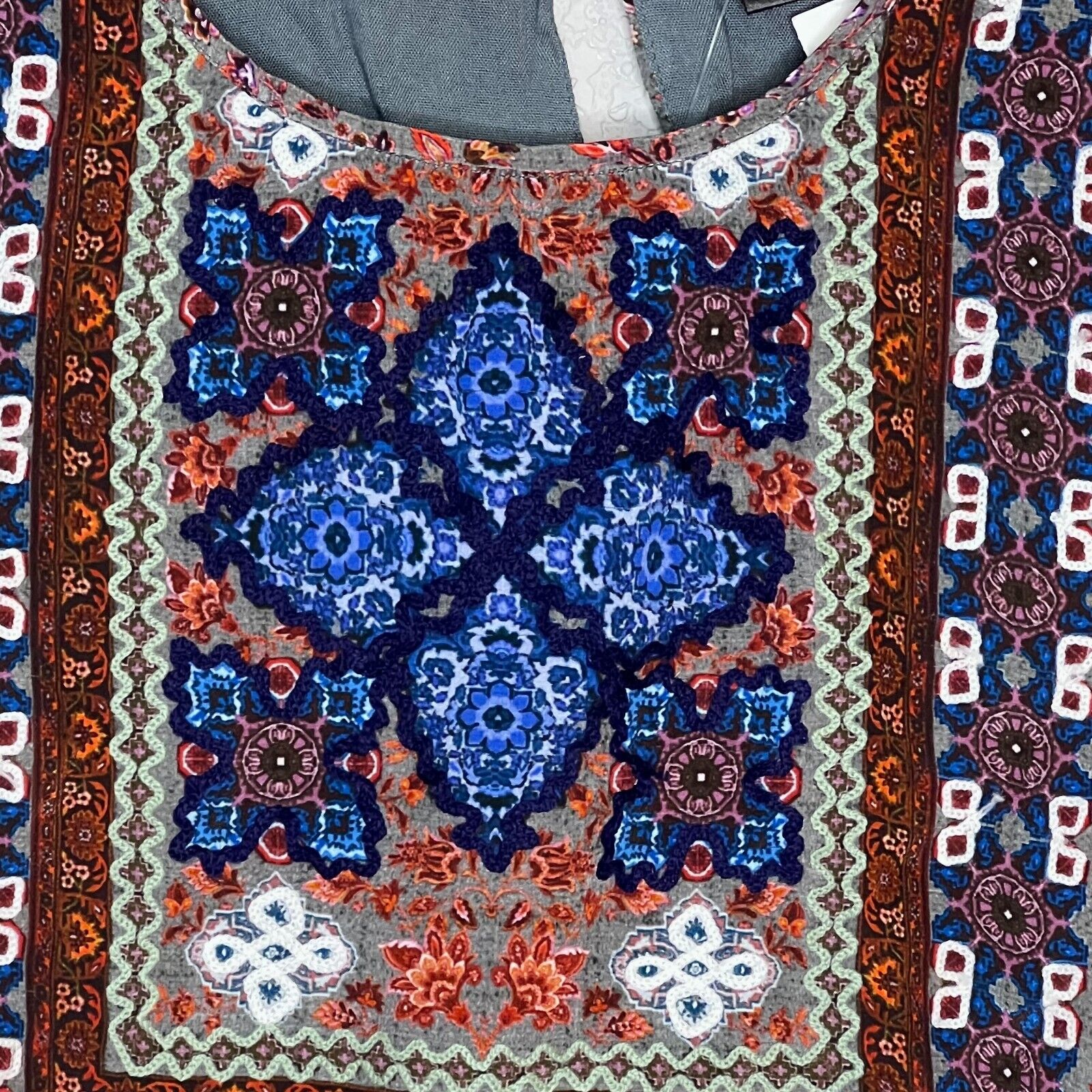 HEMANT & NANDITA Crop Top Size Small NEW Silk Paisley Print $176 - Flair - Style