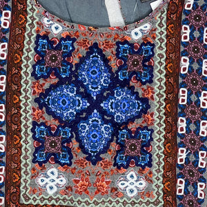 HEMANT & NANDITA Crop Top Size Small NEW Silk Paisley Print $176 - Flair - Style