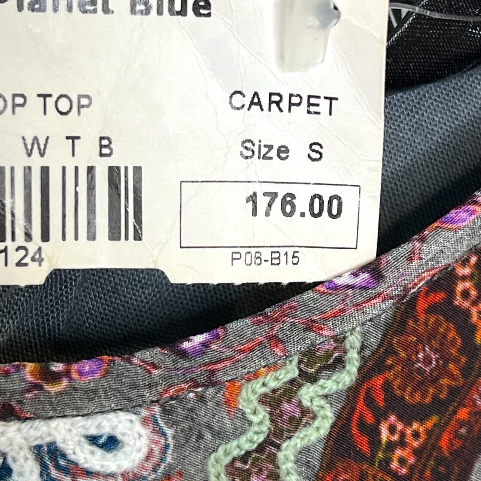HEMANT & NANDITA Crop Top Size Small NEW Silk Paisley Print $176 - Flair - Style