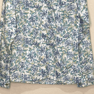 Holland & Holland London Button Down Shirt Womens US Size 10 Blue Floral - Flair - Style