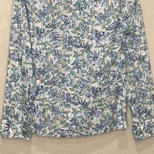 Holland & Holland London Button Down Shirt Womens US Size 10 Blue Floral - Flair - Style