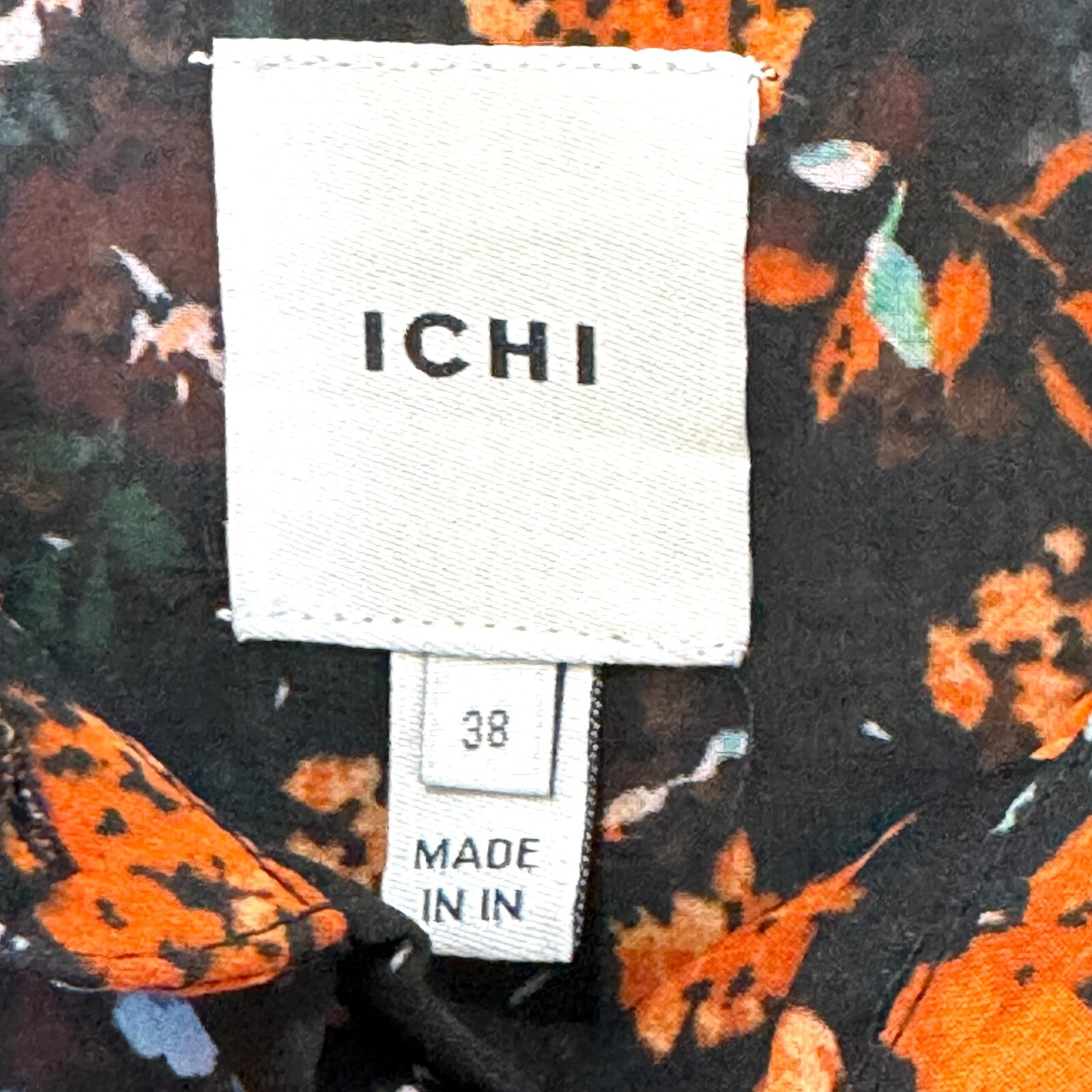ICHI Blouse Shirt Blouse US Size Medium 38 Floral Garden Print - Flair - Style
