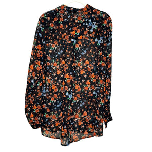ICHI Blouse Shirt Blouse US Size Medium 38 Floral Garden Print - Flair - Style