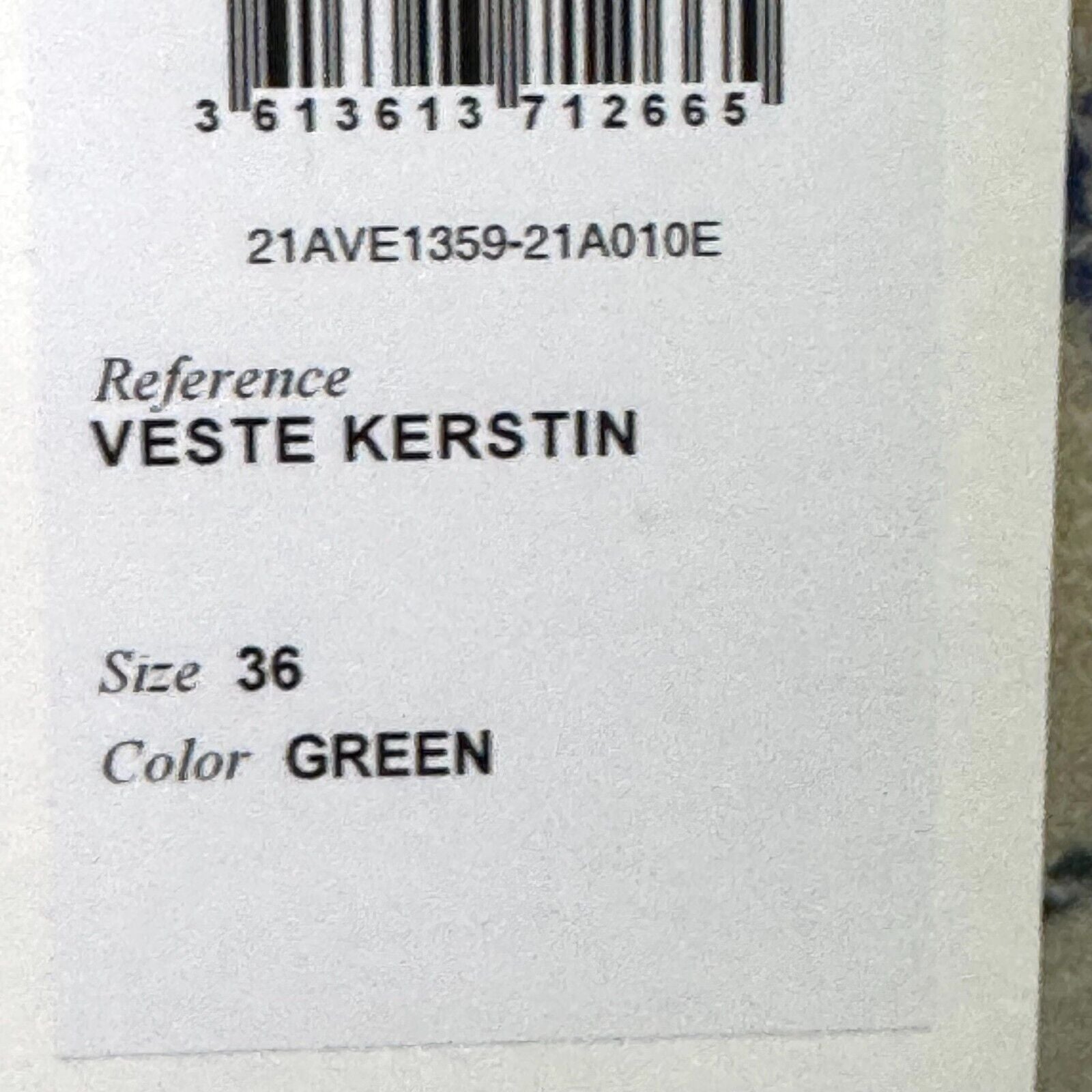ISABEL MARANT ÉTOILE Kerstin Blazer Size Sm 36 Tartan Virgin Wool Green Cream - Flair - Style