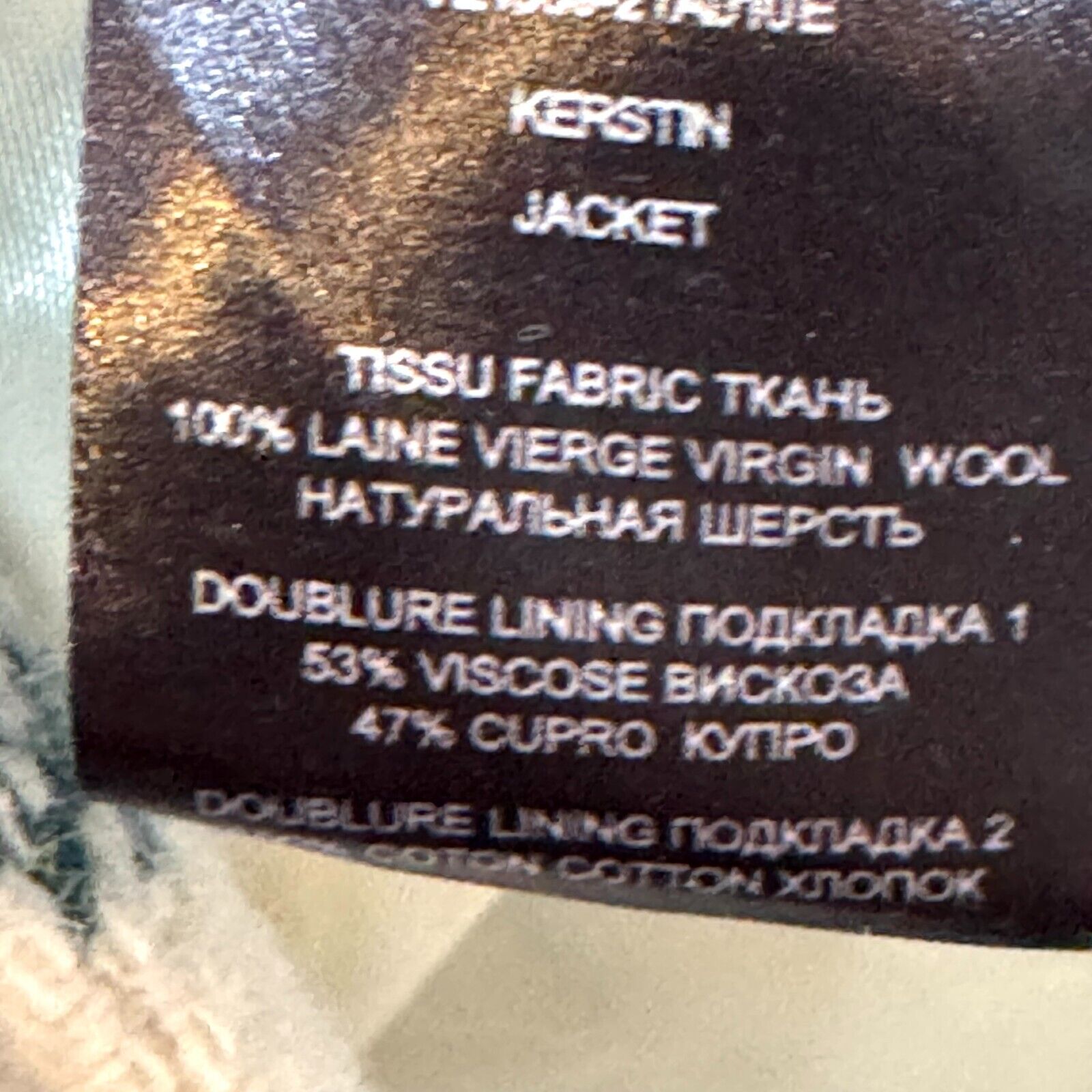 ISABEL MARANT ÉTOILE Kerstin Blazer Size Sm 36 Tartan Virgin Wool Green Cream - Flair - Style