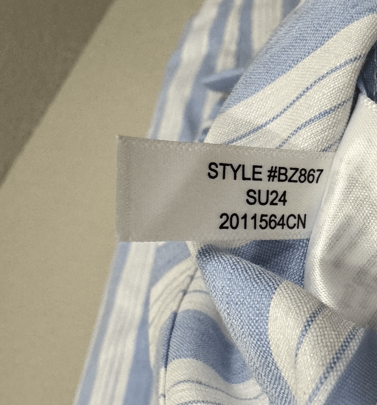 J Crew Blazer Womens Small Blue White Striped Linen Blend Gold Button BZ867 - Flair - Style