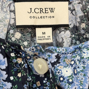 J. Crew Collection Button - Front Tie Top Size Medium Ratti Pacific Paisley - Flair - Style