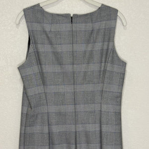 J Crew Dress Womens 8 Gray Plaid Sleeveless Sheath Business Career AC409 FA19 - Flair - Style