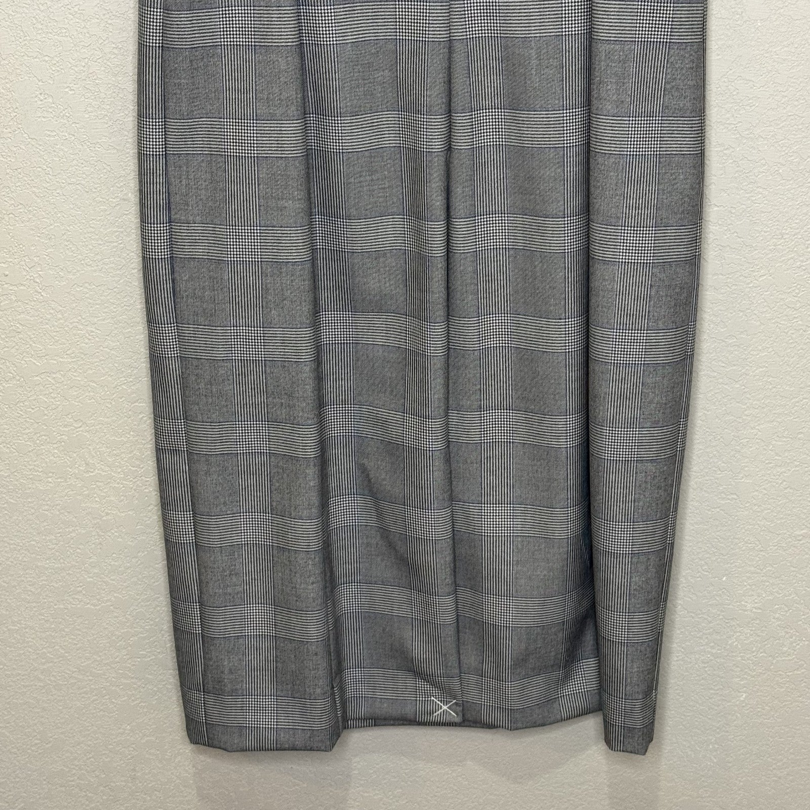 J Crew Dress Womens 8 Gray Plaid Sleeveless Sheath Business Career AC409 FA19 - Flair - Style