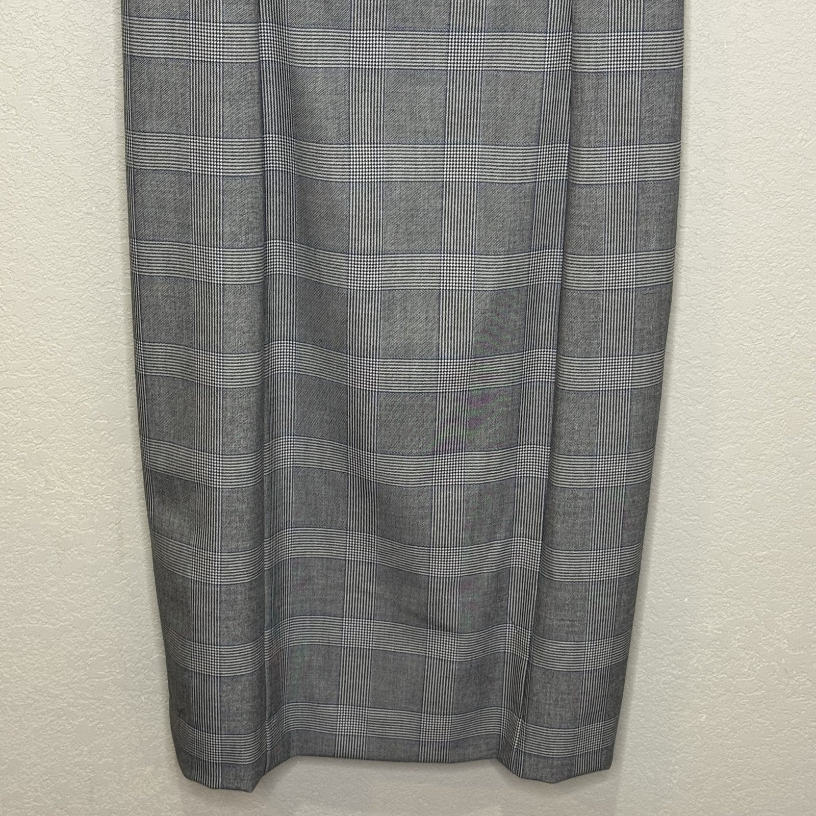 J Crew Dress Womens 8 Gray Plaid Sleeveless Sheath Business Career AC409 FA19 - Flair - Style