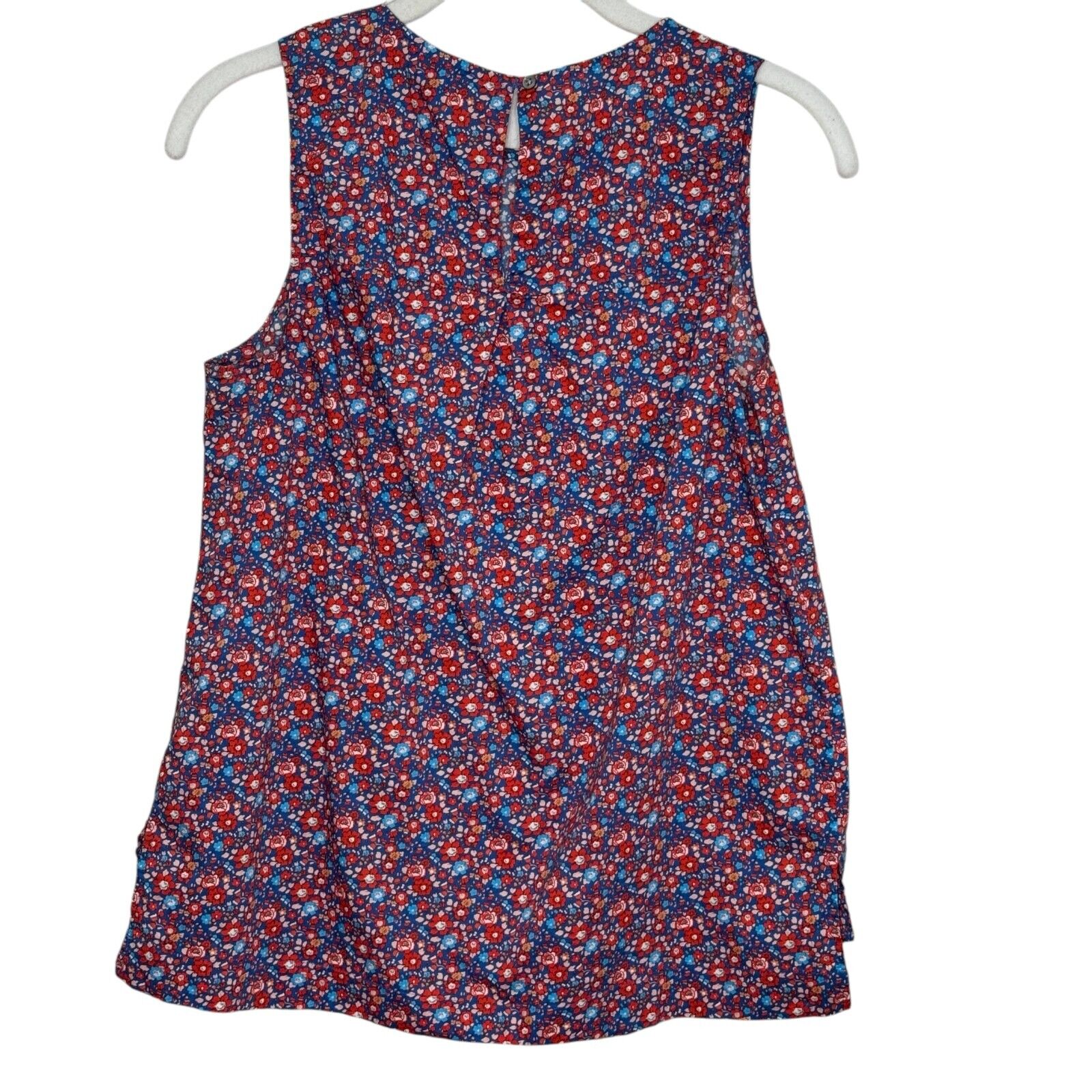 J. Crew Liberty Arts Fabric Sleeveless Tank Shirt Top Size 4 Betsy Ann Floral - Flair - Style