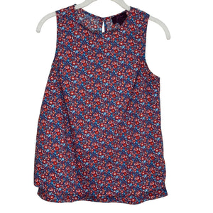 J. Crew Liberty Arts Fabric Sleeveless Tank Shirt Top Size 4 Betsy Ann Floral - Flair - Style