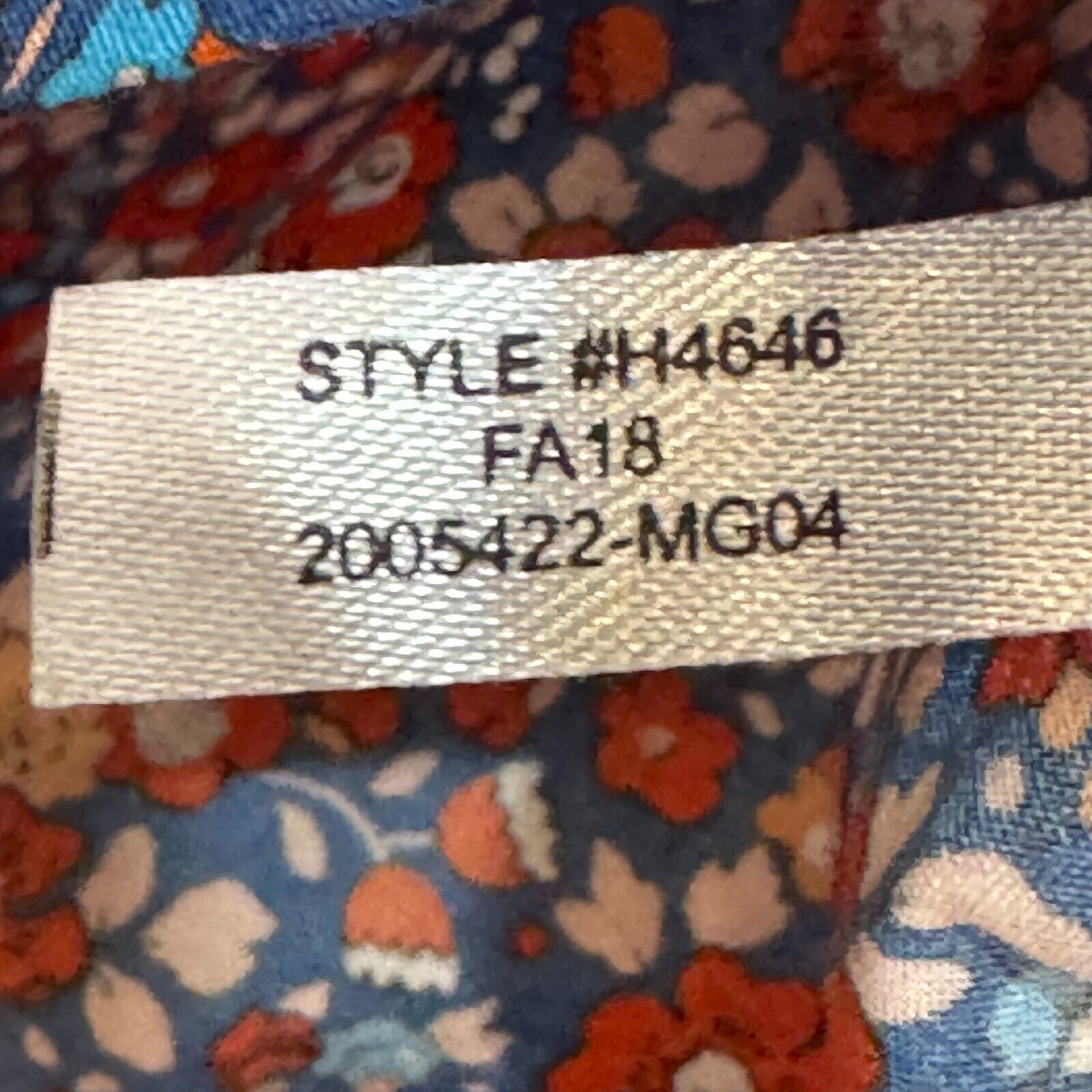 J. Crew Liberty Arts Fabric Sleeveless Tank Shirt Top Size 4 Betsy Ann Floral - Flair - Style