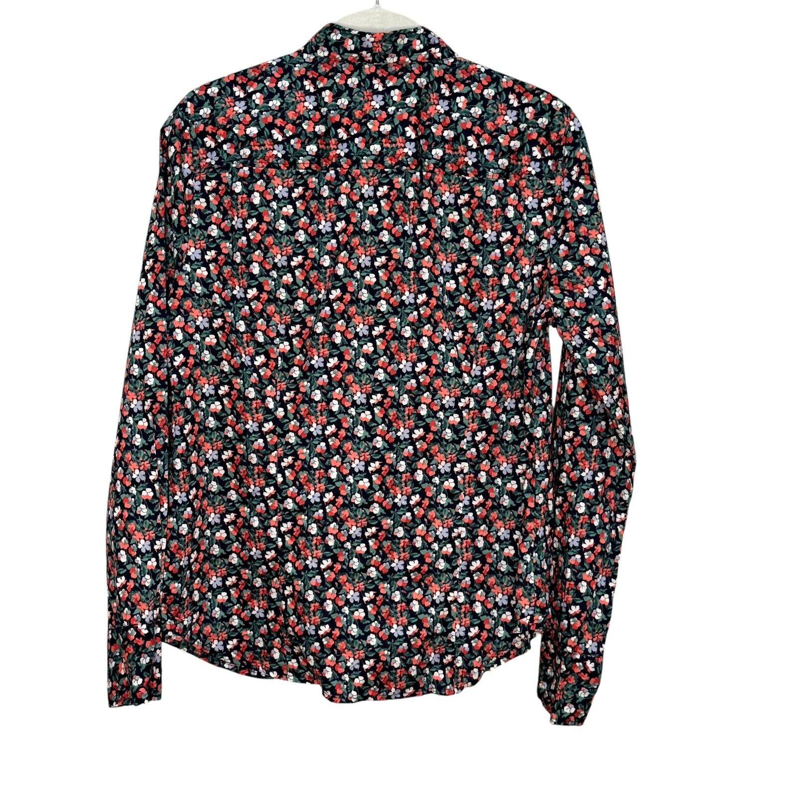 J. Crew Liberty Fabric Shirt Size 8 Slim Perfect Button Up Sarah Floral Print - Flair - Style