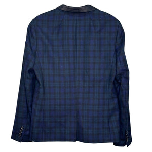 J. Crew Regent Blazer Jacket Size 6 Blue Green Black Plaid Wool Preppy Career - Flair - Style