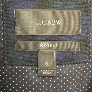 J. Crew Regent Blazer Jacket Size 6 Blue Green Black Plaid Wool Preppy Career - Flair - Style