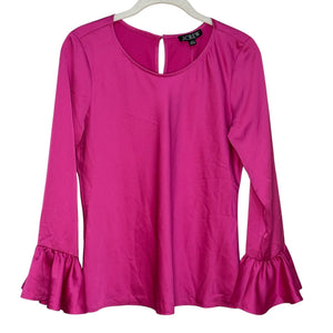 J. Crew Satin Top Size XS Pink Winter Garden NEW $89 - Flair - Style