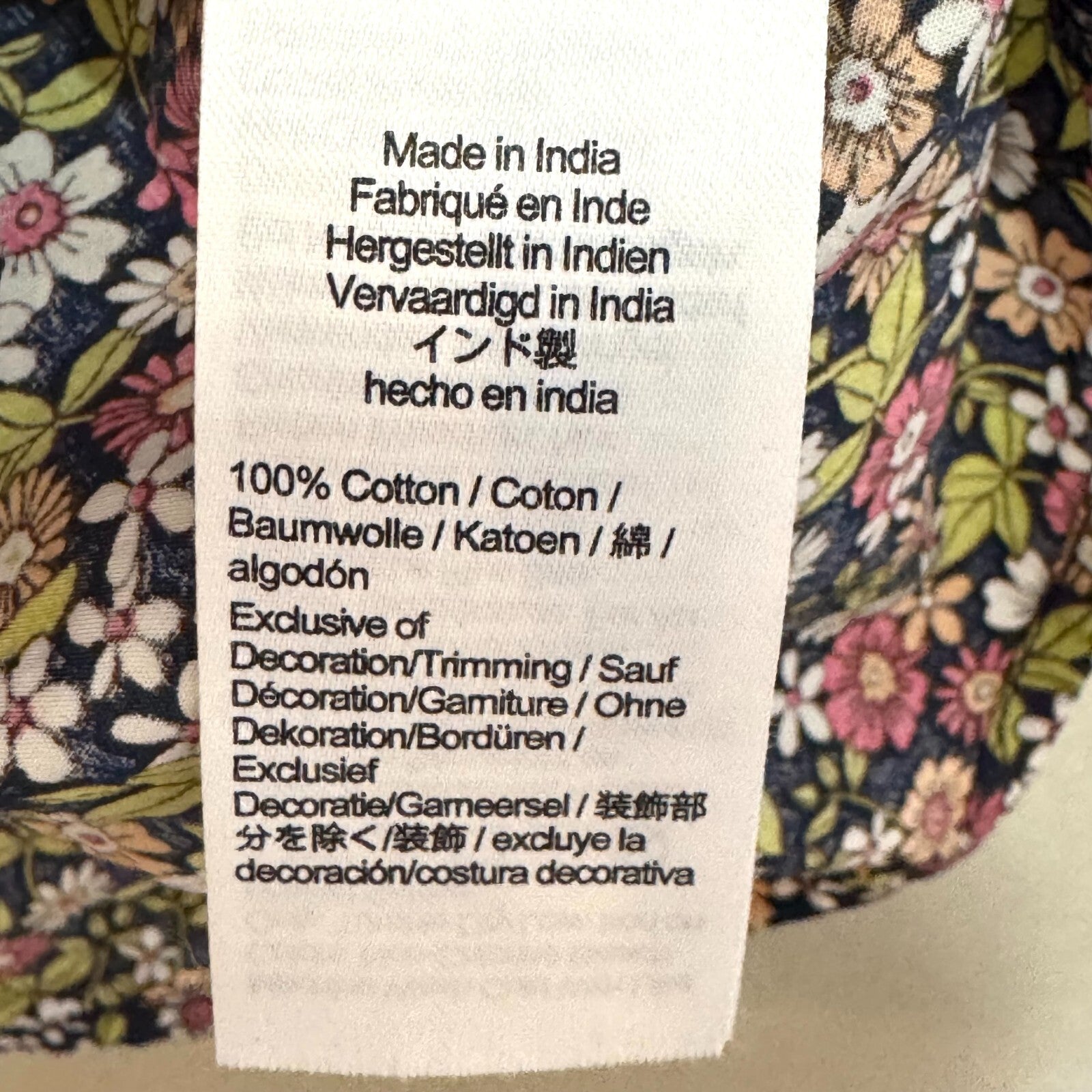 J. Crew Top Size Small Meadow Floral Smocked Puff - Sleeve Cotton Poplin - Flair - Style