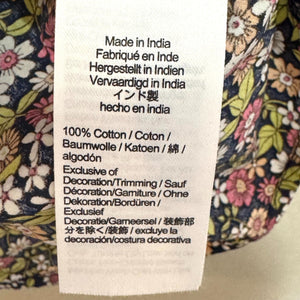J. Crew Top Size Small Meadow Floral Smocked Puff - Sleeve Cotton Poplin - Flair - Style