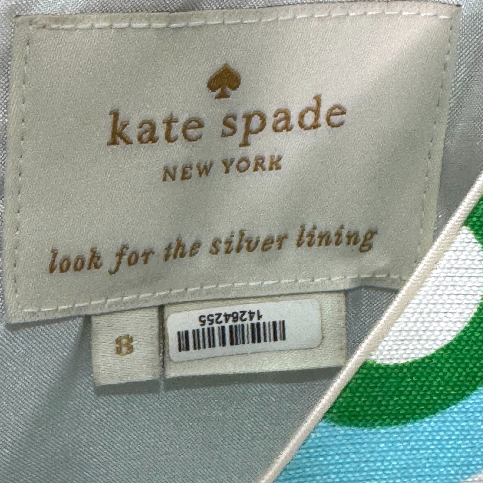Kate Spade Solar Miriam Silk Sheath Dress Size 8 6 Blue Mod Geometric Wedding - Flair - Style