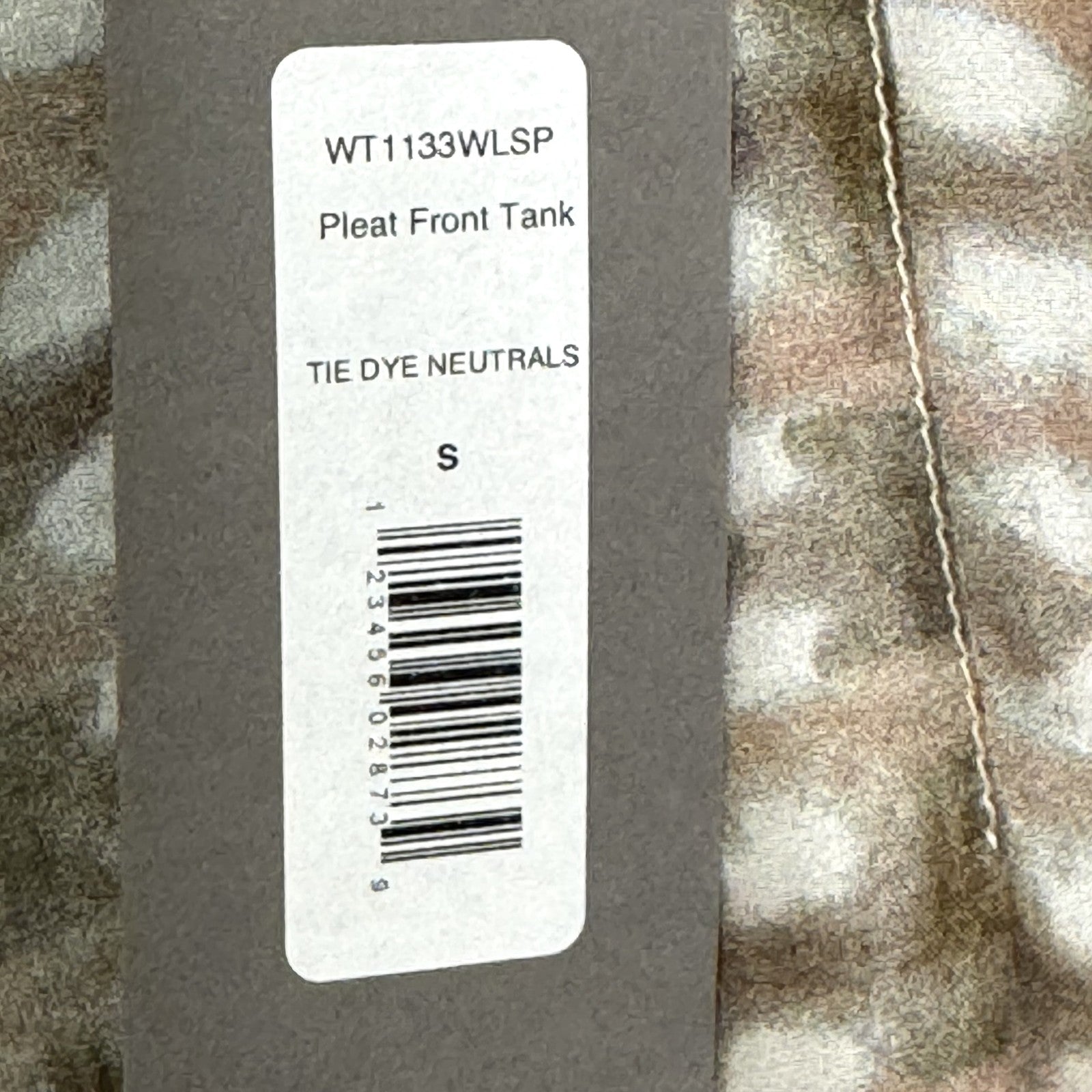 Kiln Pleat Front Tank Womens Small Silk Tie Dye Sleeveless Top - Flair - Style