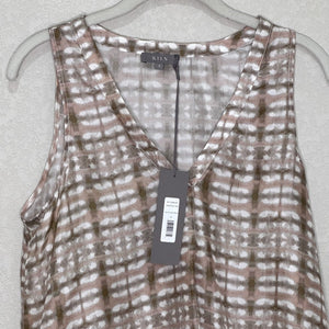 Kiln Pleat Front Tank Womens Small Silk Tie Dye Sleeveless Top - Flair - Style
