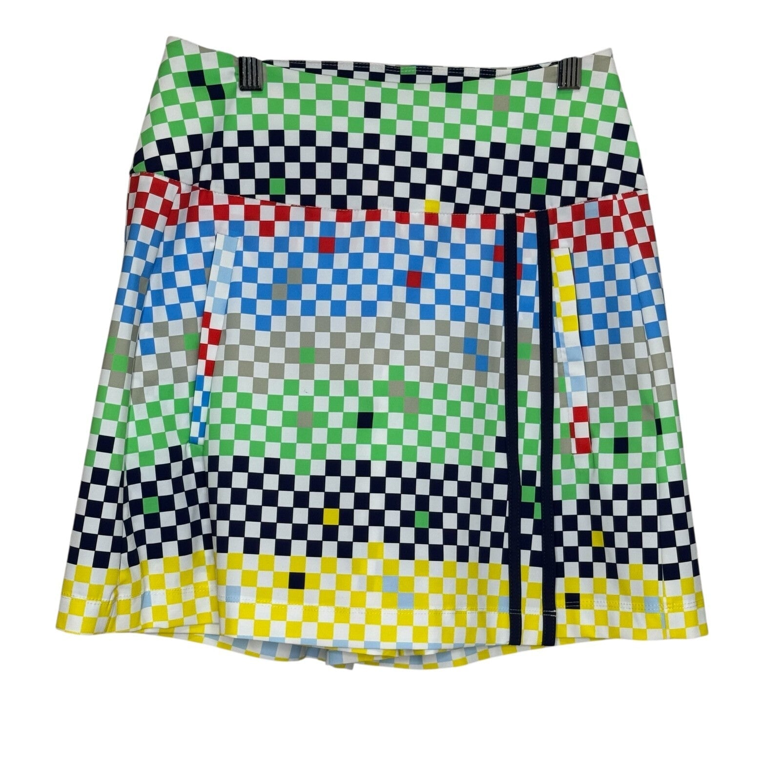 Kinona Womens Gold Skort Skirt Size XS New $144 Colorful Athletic - Flair - Style