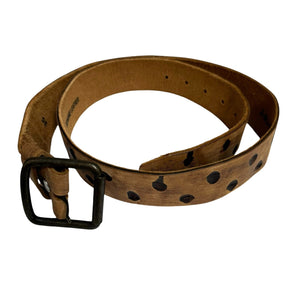 Leather 1.75" Wide Belt Size 36 Medium Brown Tooled - Flair - Style