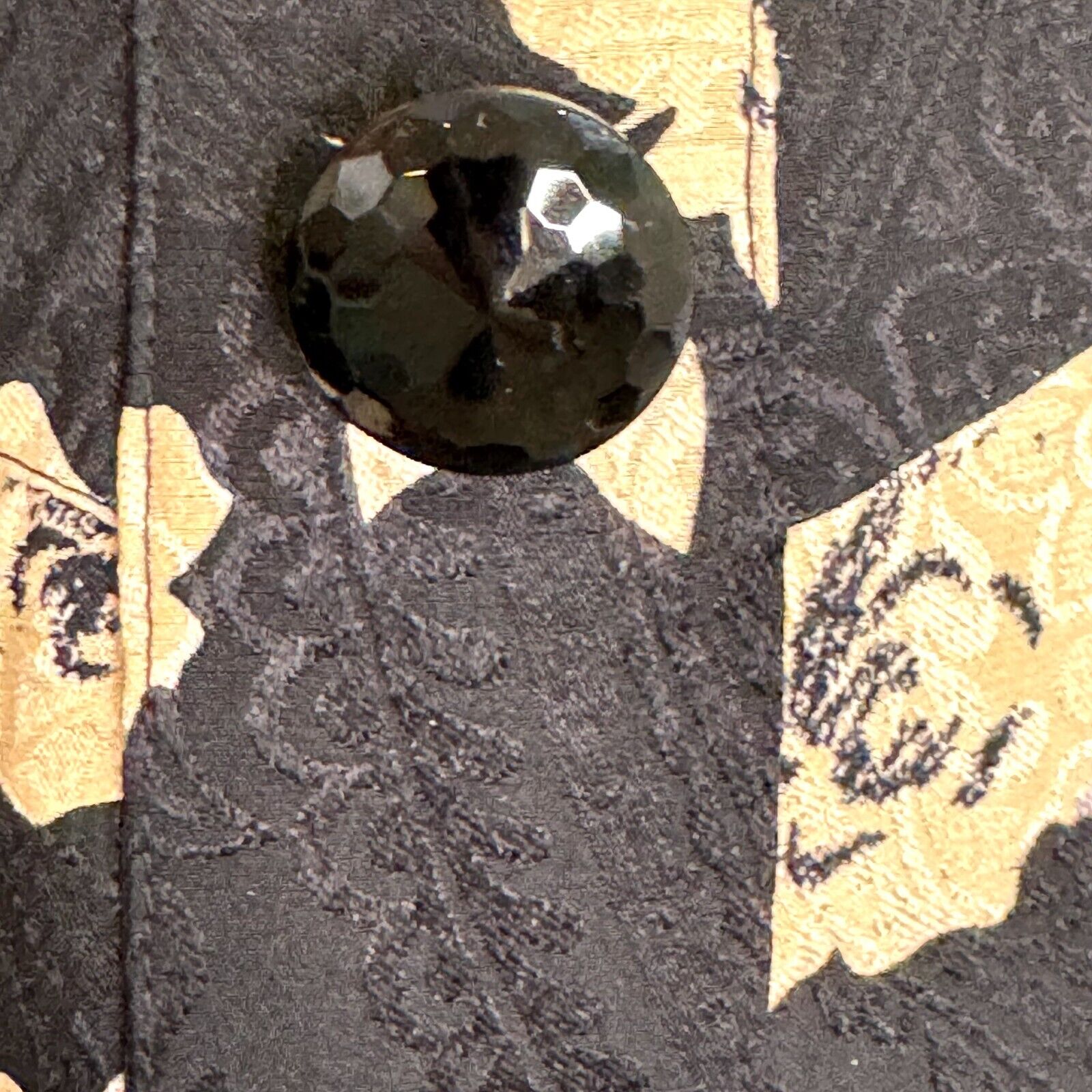 LIHLI Vintage Dress Size Large for Saks 5th Avenue Drop Waist Black Tan Floral - Flair - Style