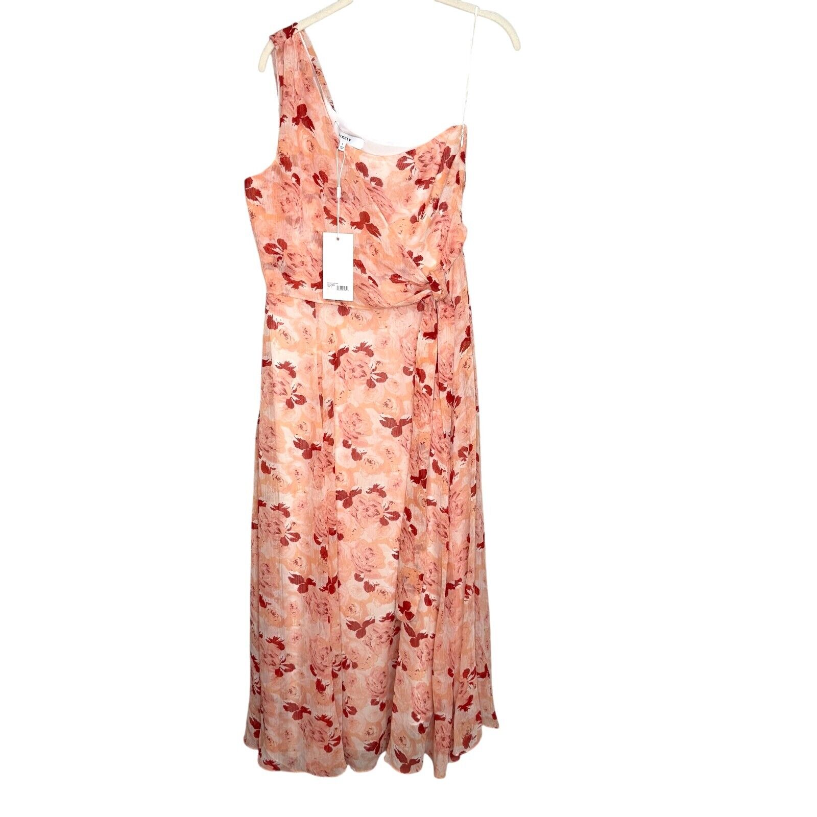 LIKELY Dress Size 8 Benji Pink Floral One Shoulder NEW $278 - Flair - Style