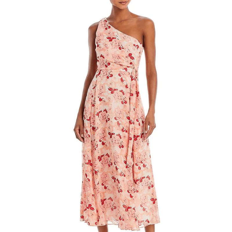 LIKELY Dress Size 8 Benji Pink Floral One Shoulder NEW $278 - Flair - Style