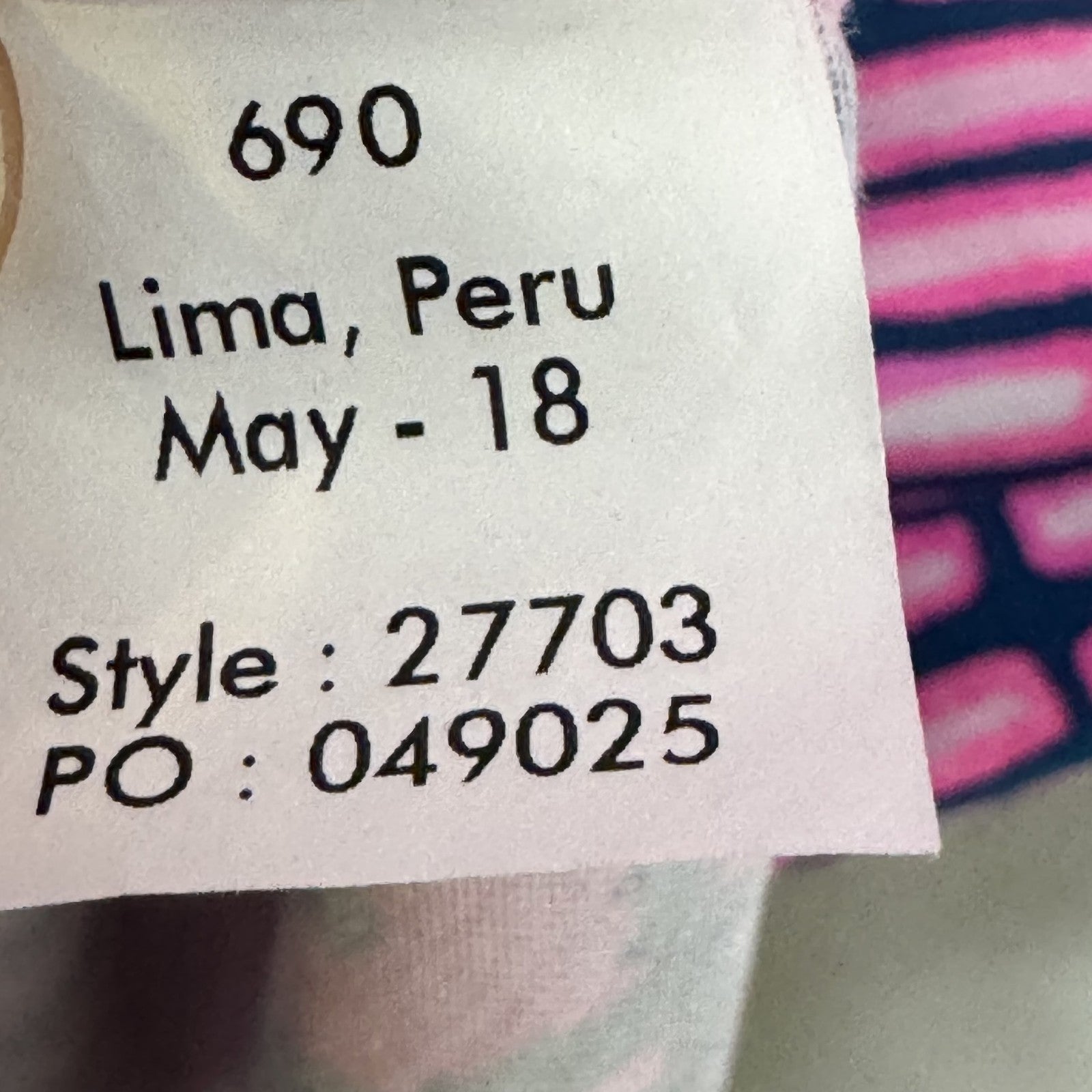 Lilly Pulitzer Dress Lulu Medium Pink Navy Blue Print 3/4 Sleeve Pima Cotton - Flair - Style